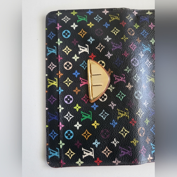 Louis Vuitton Black Monogram Multicolor Wallet - Picture 11 of 11